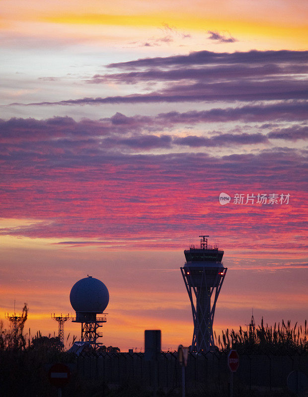 El Prat aeroport Pau Casals日落